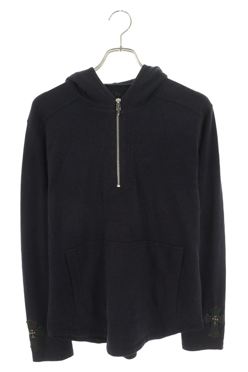 Chrome Hearts Y NOT Sleeve Cross Patch Half Zip Size S