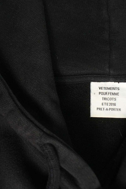 VETEMENTS 16SS Oversized Movie Photo Hoodie Black Size XS