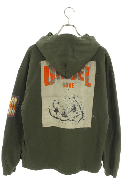 DIESEL Graphic Design Hoodie Khaki Size M