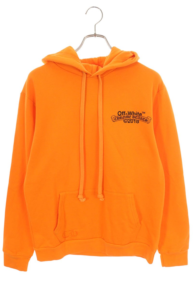Chrome Hearts HD PLVR V OFF WHITE Back Print Hoodie Size M