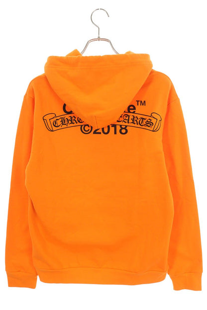 Chrome Hearts HD PLVR V OFF WHITE Back Print Hoodie Size M