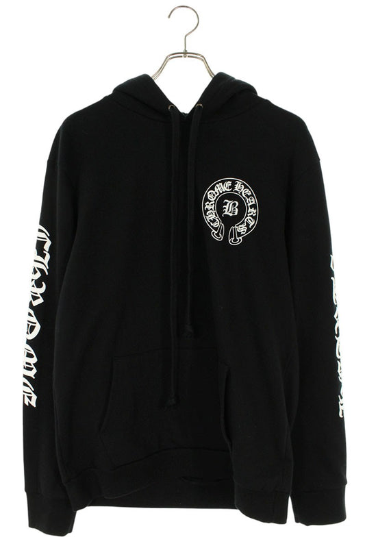 Chrome Hearts BELLA HD PLVR Embroidered Logo Pullover Hoodie Black Size L