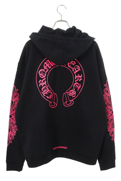 Chrome Hearts SWTSHRT HD ZIP Floral Sleeve Horseshoe Size XL