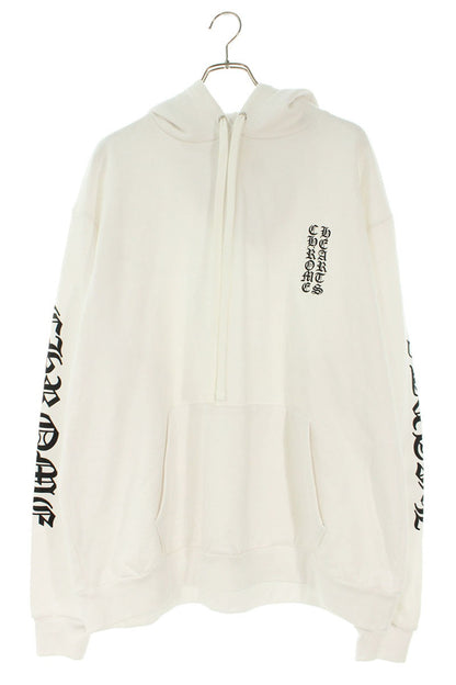 Chrome Hearts SWTSHRT HD PLVR Pullover Logo Print Hoodie White x Silver Size XL
