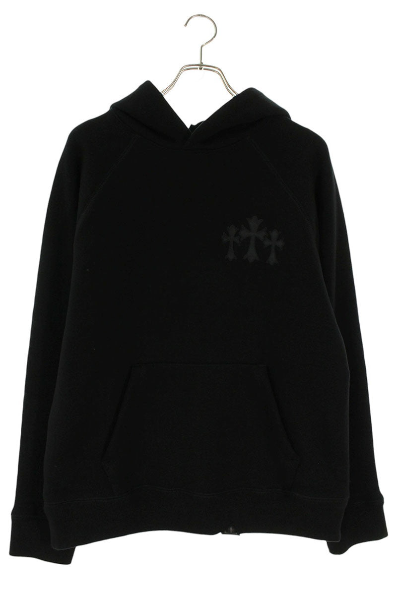 Chrome Hearts Lucky Patch Back CH Logo Hoodie Black Size M