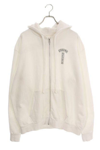 Chrome Hearts SWTSHRT HD ZIP Dagger Hoodie White Size XL