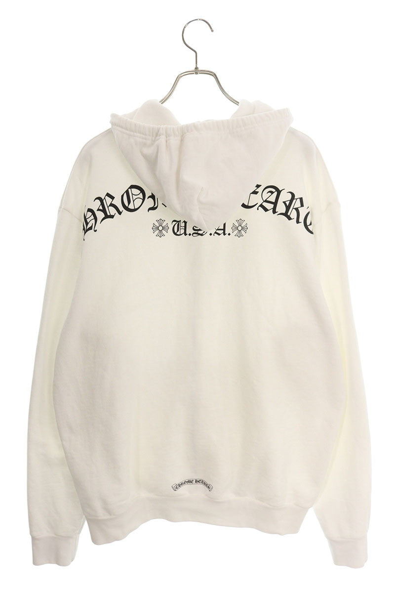 Chrome Hearts SWTSHRT HD ZIP Dagger Hoodie White Size XL