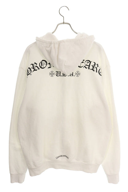 Chrome Hearts SWTSHRT HD ZIP Dagger Hoodie White Size XL