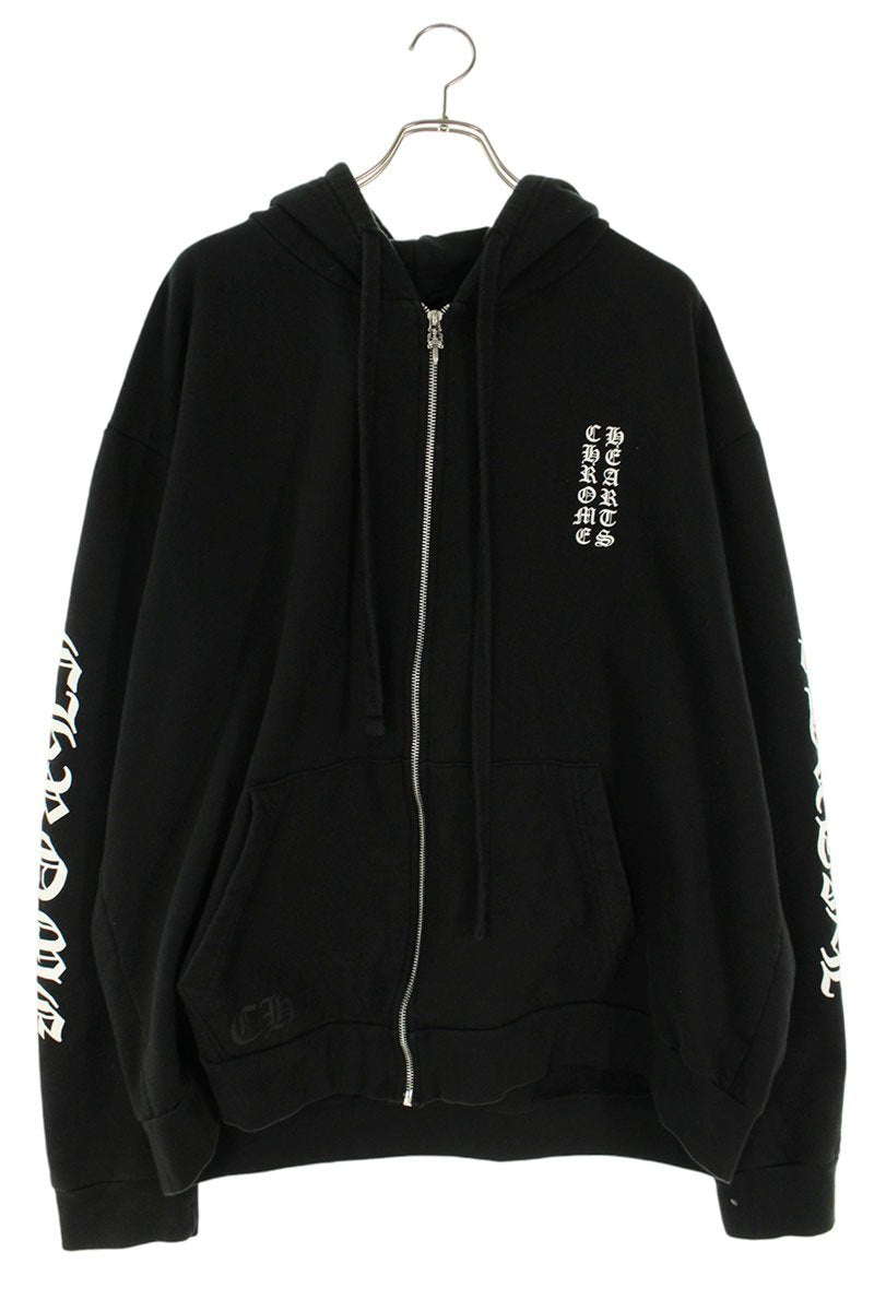 Chrome Hearts SWTSHRT HD ZIP Arm Logo Hoodie Black Size XL