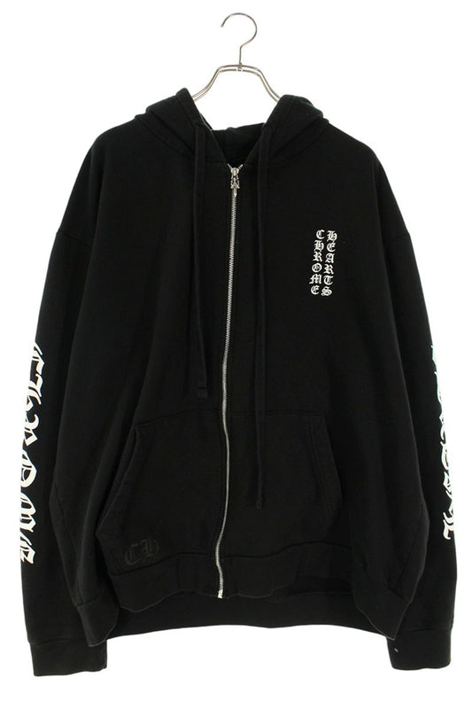Chrome Hearts SWTSHRT HD ZIP Arm Logo Hoodie Black Size XL