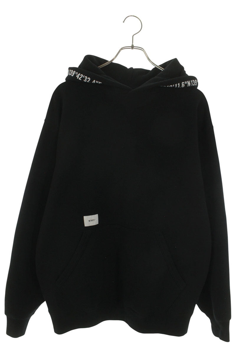 WTAPS 22AW Crossbone Print Hoodie Black Size M