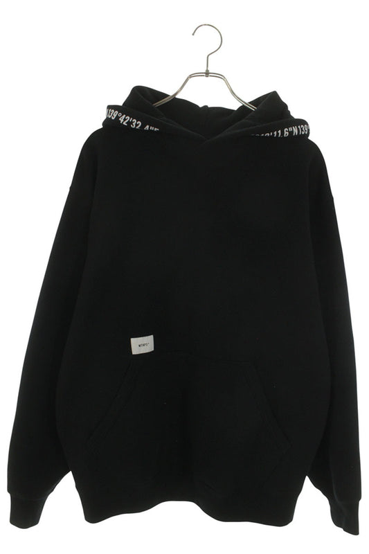 WTAPS 22AW Crossbone Print Hoodie Black Size M