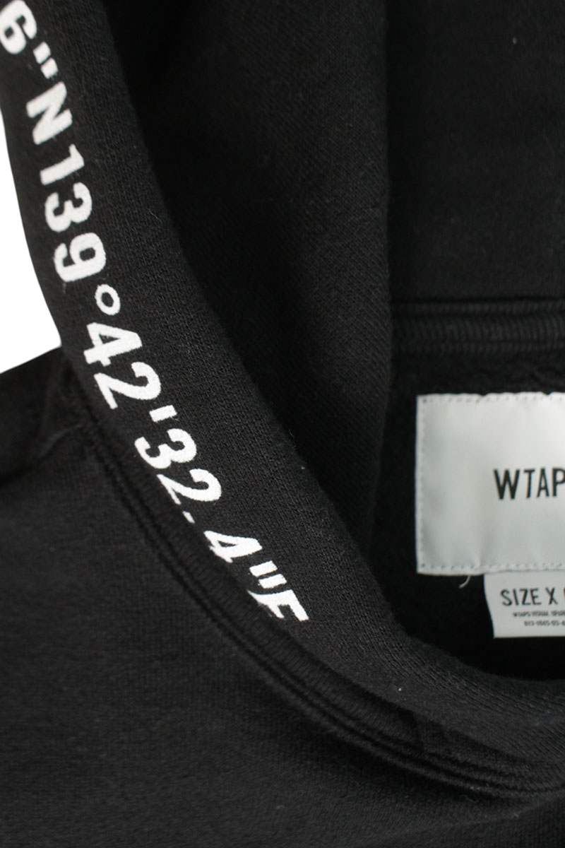 WTAPS 22AW Crossbone Print Hoodie Black Size M