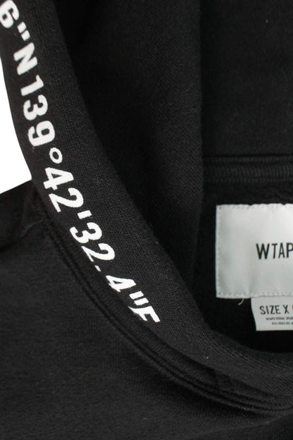 WTAPS 22AW Crossbone Print Hoodie Black Size M