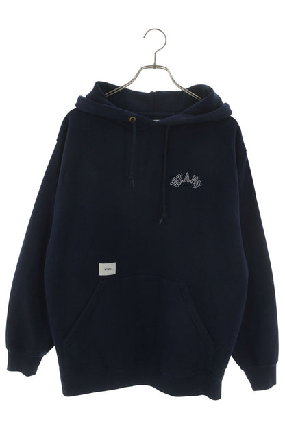 WTAPS CLUB HOODED COPO Hoodie Navy Size M