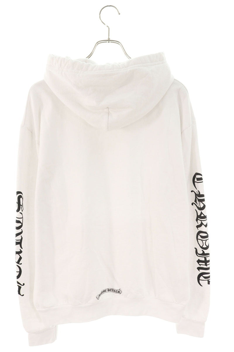 Chrome Hearts SWTSHRT PLV Sleeve Logo Hoodie White Size M