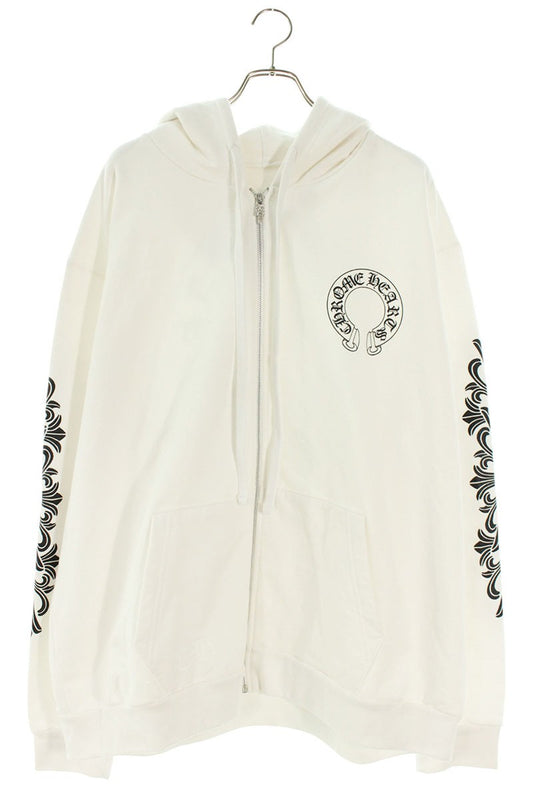 Chrome Hearts SWTSHRT HD ZIP Back Horseshoe Floral Size XXL