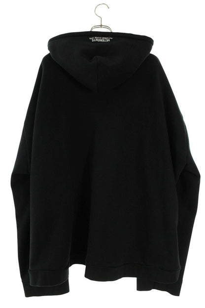 VETEMENTS 15AW Metal Logo Hoodie Black Size XS