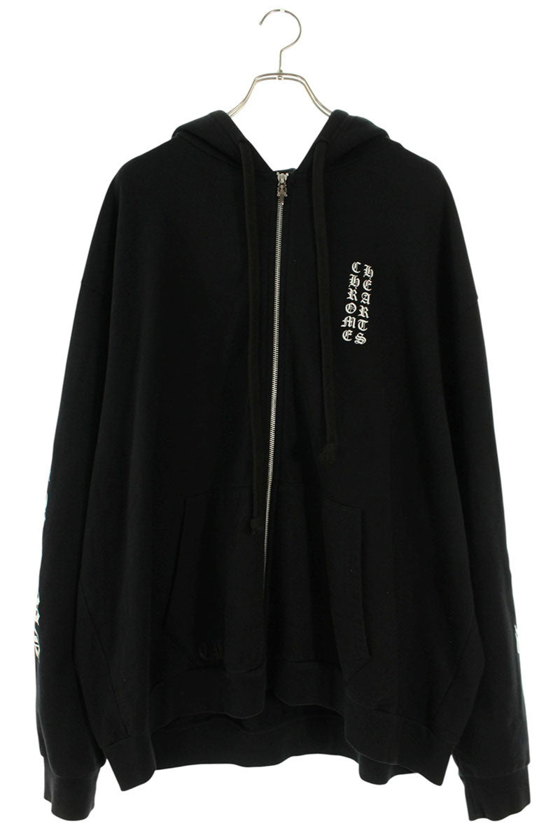 Chrome Hearts SWTSHRT HD ZIP Arm Logo Hoodie Black Size XXL