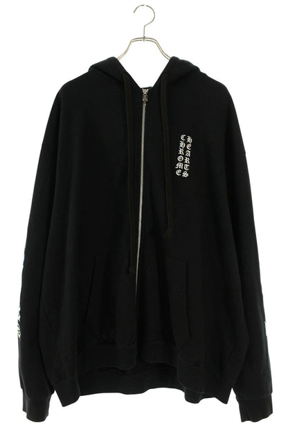 Chrome Hearts SWTSHRT HD ZIP Arm Logo Hoodie Black Size XXL