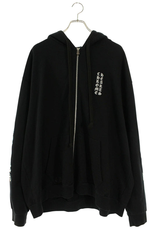 Chrome Hearts SWTSHRT HD ZIP Arm Logo Hoodie Black Size XXL