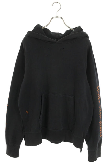 KSUBI x Travis Scott Distressed Pullover Hoodie Black Size L