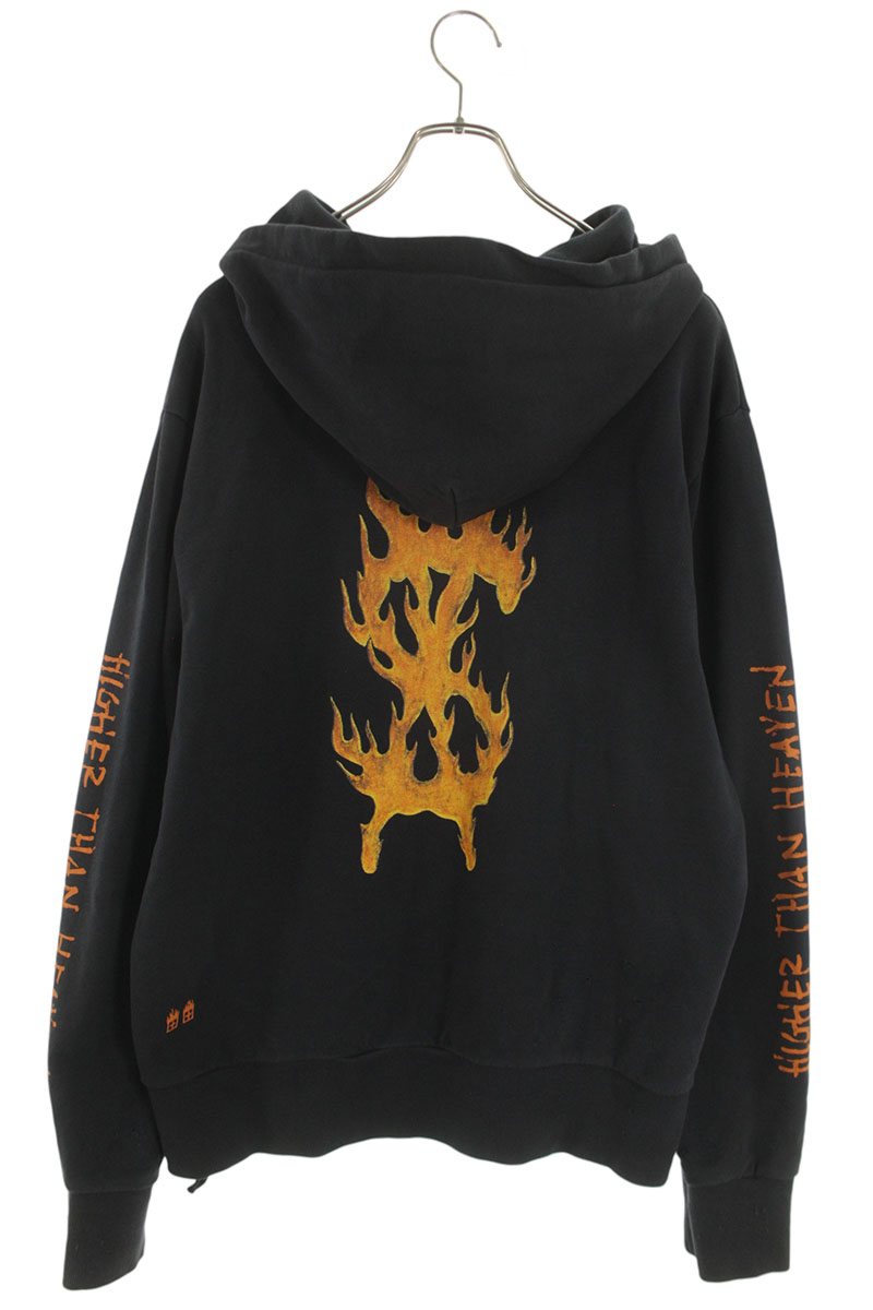 KSUBI x Travis Scott Distressed Pullover Hoodie Black Size L