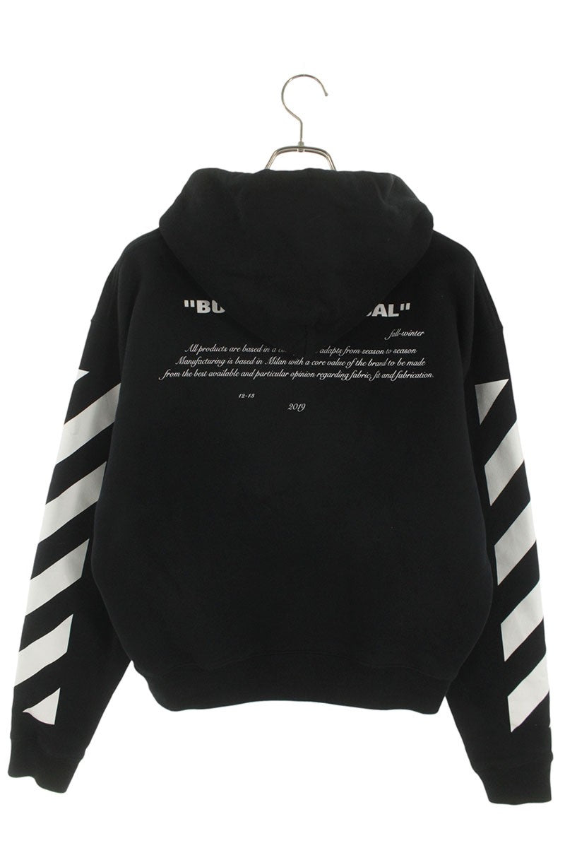 OFF-WHITE 18AW Bernini Print Hoodie Black Size XS