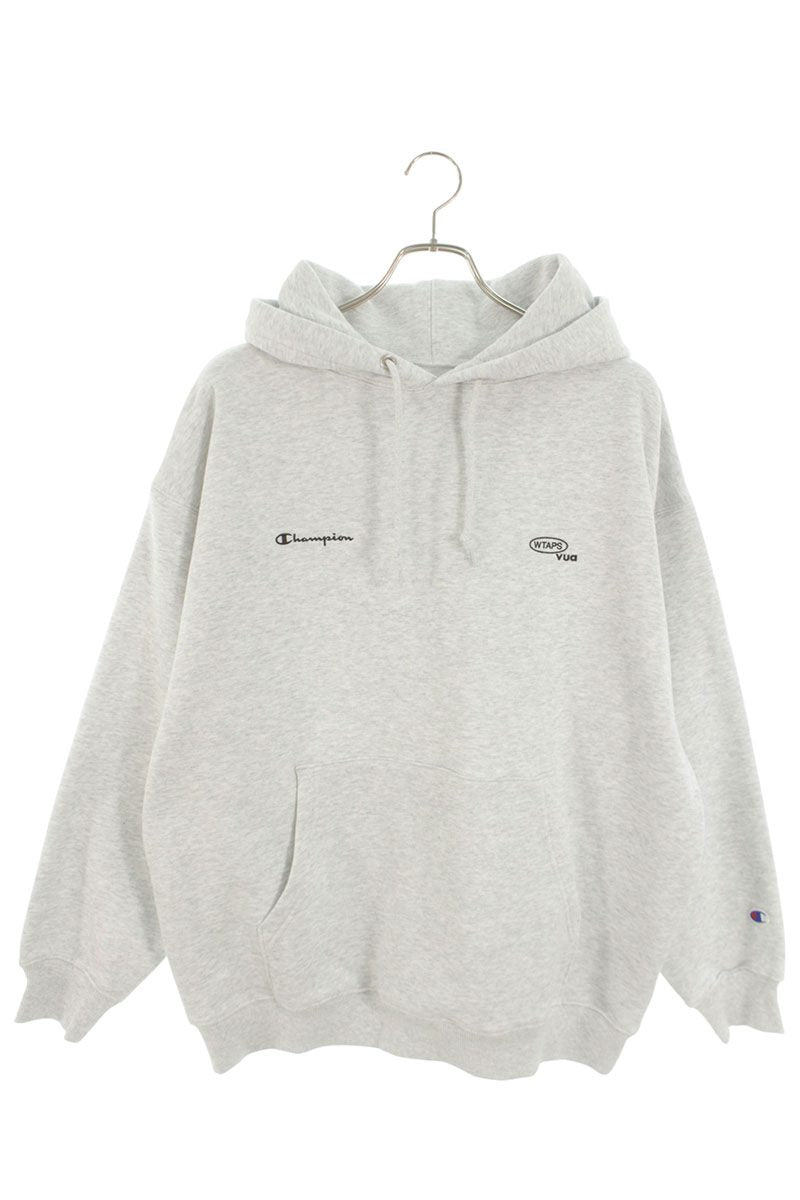 WTAPS x Champion Double Name Logo Hoodie Gray Size L
