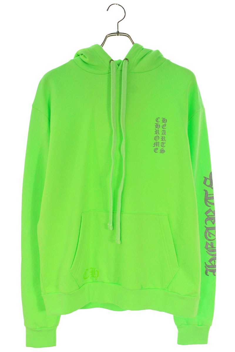Chrome Hearts Miami LTD Sleeve Logo Hoodie Green Size S