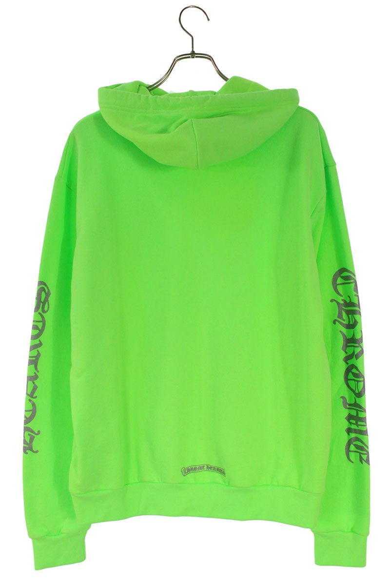 Chrome Hearts Miami LTD Sleeve Logo Hoodie Green Size S