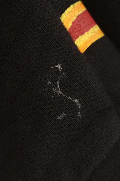Palm Angels Distressed Print Hoodie Black Size M
