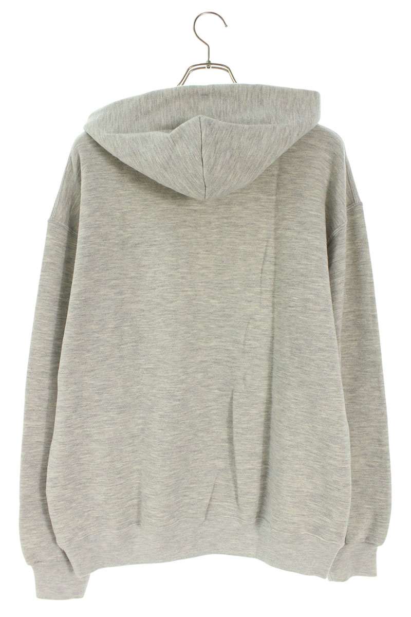 ENNOY Logo Embroidery Hoodie Grey Cotton Blend Size L