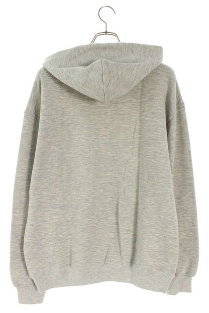 ENNOY Logo Embroidery Hoodie Grey Cotton Blend Size L