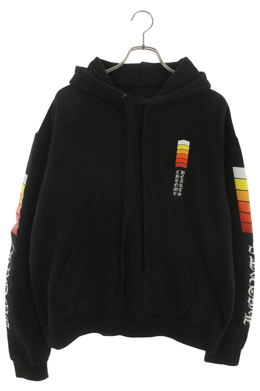 Chrome Hearts Logo Print Hoodie Black Size M