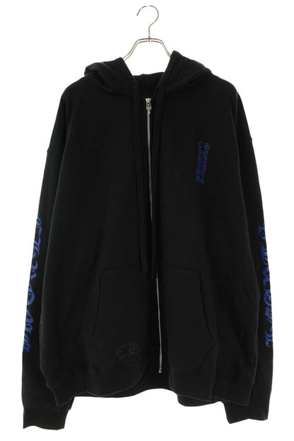 Chrome Hearts Sleeve Logo Dagger Zip Hoodie Blk/Blu Size XXL