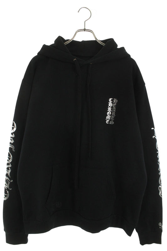 Chrome Hearts 1988 Arm Logo Print Hoodie Blk/Slv Size L