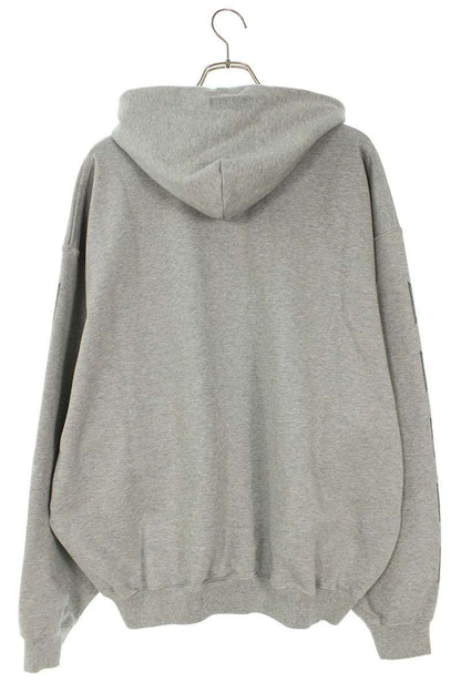 Vetements 26SS Biker Cross Zip-Up Hoodie Gray Size XS