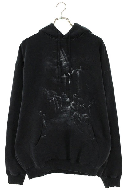 VETEMENTS 26SS X Print Hoodie Black Size XS