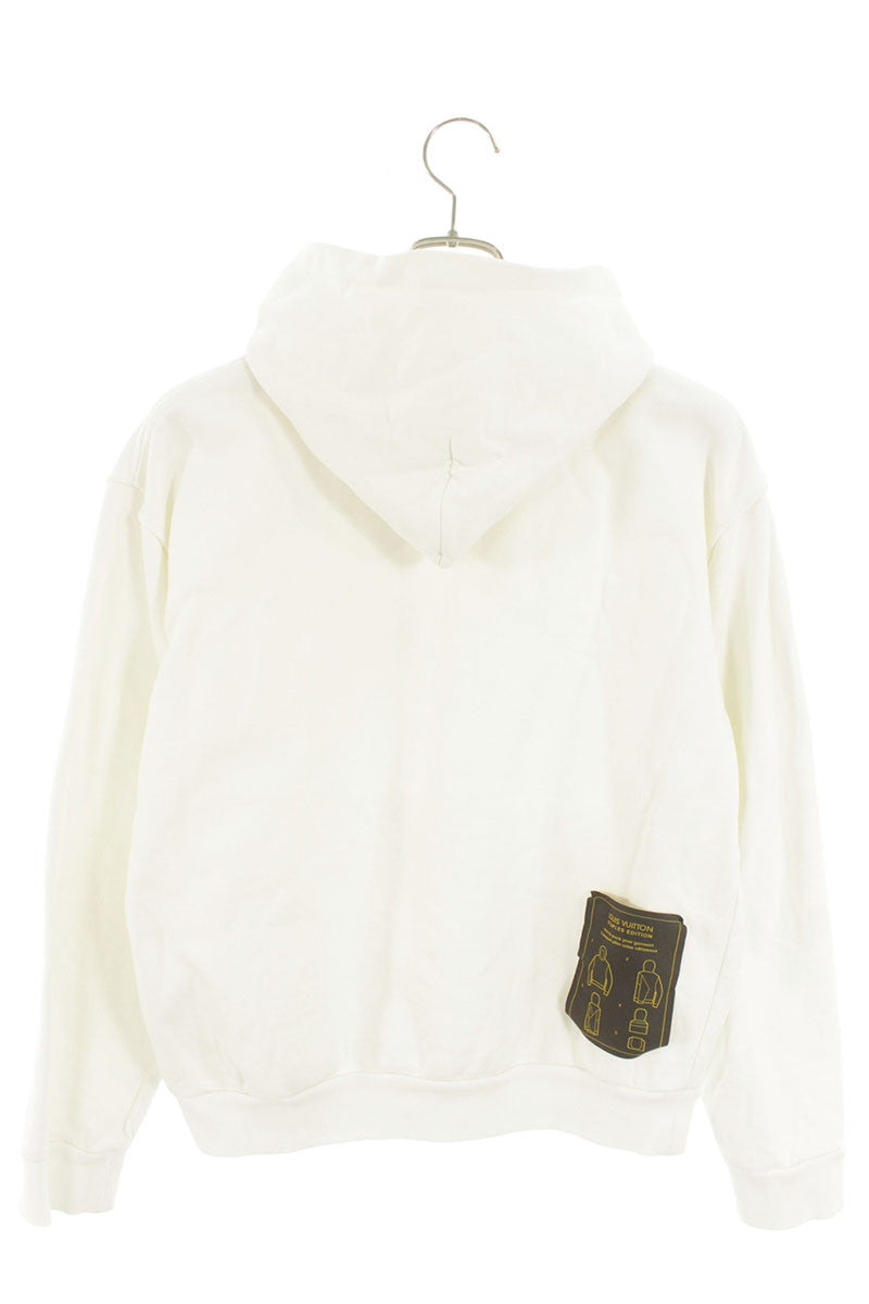 Louis Vuitton Pullover Hoodie White Size M