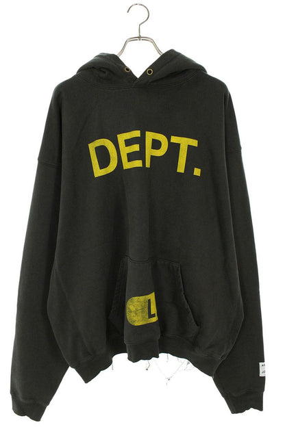 GALLERY DEPT Front Logo Hoodie Black Size L