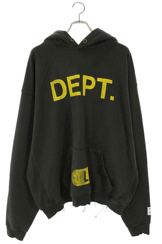 GALLERY DEPT Front Logo Hoodie Black Size L