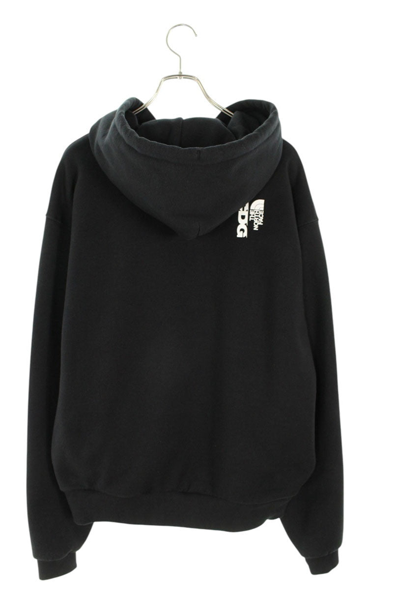 CDG x The North Face Logo Print Pullover Hoodie Black Size M