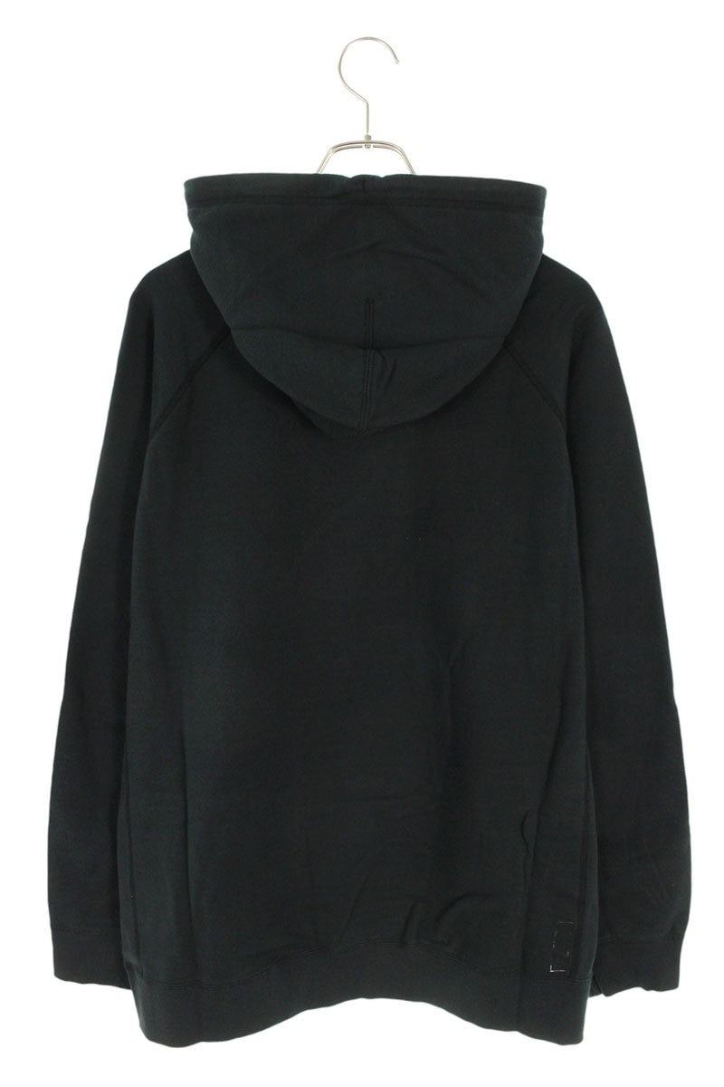 SEQUEL 24AW Logo Print Pullover Hoodie Black Cotton Size XL