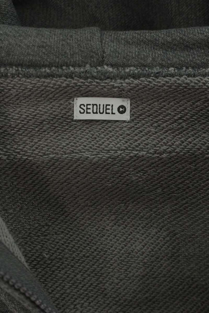 SEQUEL 24SS WEEKEND Zip Hoodie Gray Cotton Blend Size M