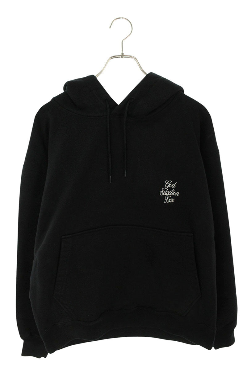 GOD SELECTION XXX Logo Embroidery Hoodie Black Size M