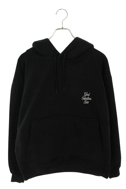 GOD SELECTION XXX Logo Embroidery Hoodie Black Size M