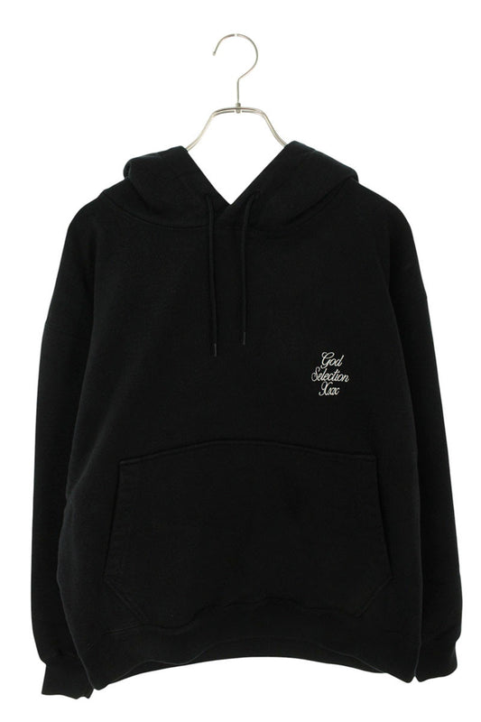 GOD SELECTION XXX Logo Embroidery Hoodie Black Size M