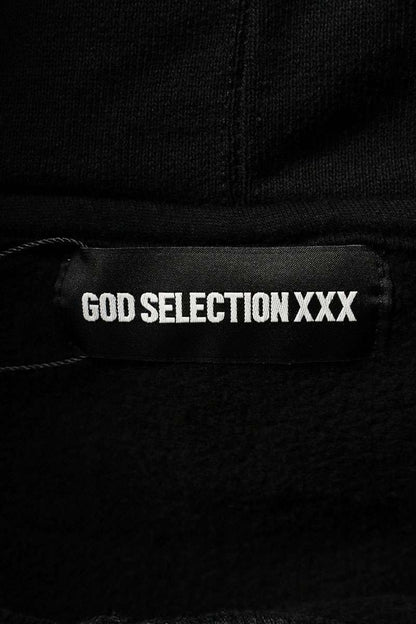 GOD SELECTION XXX Logo Embroidery Hoodie Black Size M