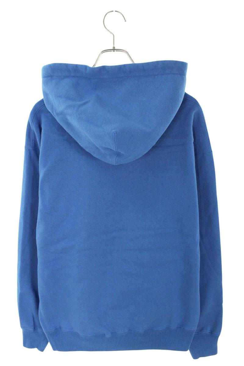 GOD SELECTION XXX Logo Embroidered Hoodie Blue Size M